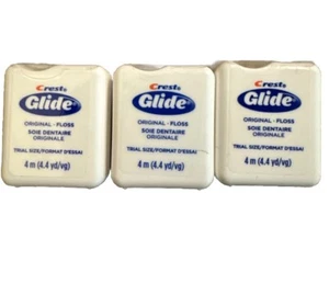 Crest Glide Original Floss Font Trial Size 3 Sealed Packs 4.4 Yards Each New Lot - Picture 1 of 1