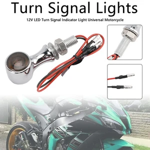 12V LED Turn Signal Indicator Light 8mm Universal Motorcycle For Suzuki Chrome - Picture 1 of 12
