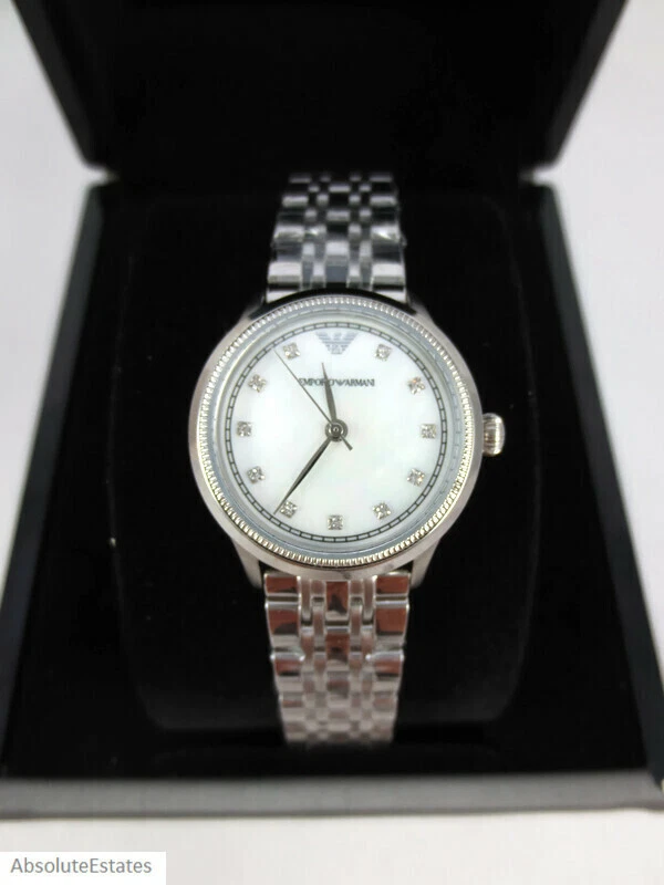 Emporio Armani Classic Mother of Pearl Dial Ladies Watch Item No. AR1803