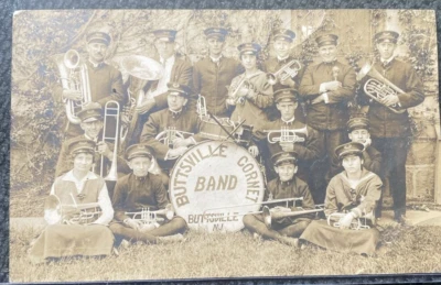 1904-18 Real Photo Postcard-Buttsville Comet Band-Buttsville, NJ - Image 1 of 4