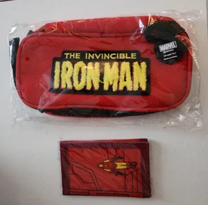 The Invincible Iron Man Wallet & Fanny Pack Set Marvel Loot Crate - Picture 1 of 6