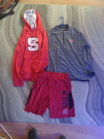 NC State Sweatshirt, Shirt And Shorts Cover