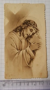 Santino Holy Card  Fustellato Gesù che porta la Croce  SP2453 ^ - Picture 1 of 2