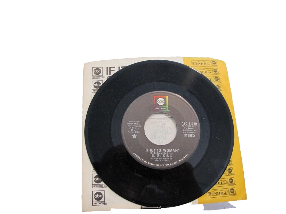 45 RECORD - B B KING - GHETTO WOMAN - Изображение 1 из 1
