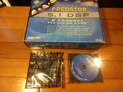 Mad Dog Predator 5.1 DSP PCI Sound Card  Multimedia MD-PS6  - Image 1 of 4