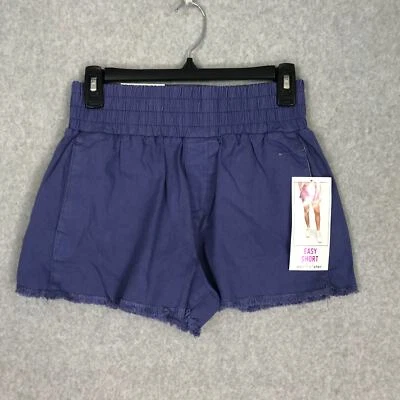 Pantalones Cortos Vanilla Star Para Mujer Pequeños Azul Púrpura Pull On Algodón Informales Todos los Días  Foto 1 de 4