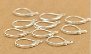 Ohrhaken Verschlüsse Klapp/Brisuren 15x10mm/925 Silber - Bild 1 von 2