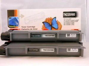 Cartucho de tóner TN-660 TN660 para Brother MFC-L2740Dw L2720Dw L2700Dw L2560 2 piezas - Imagen 1 de 3