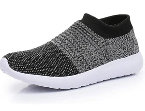 Cull4U Fresh Breathable Knit Sneakers Lightweight Slip On Walking Casual Shoes 8 - Picture 1 of 16