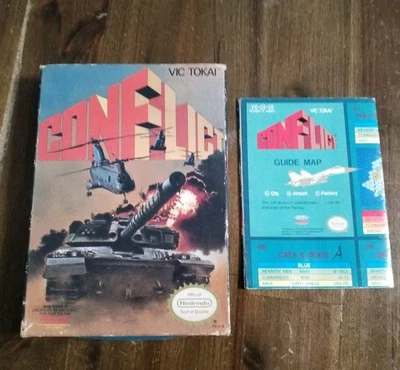Conflict (Nintendo NES, 1990) CAIXA E MAPA SOMENTE - SEM JOGO!!!! - Imagem 1 de 4