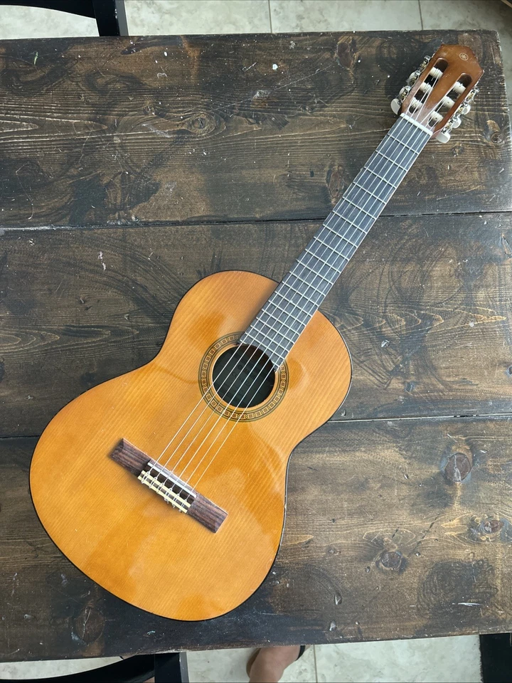 34" Kids Acoustic Guitar No Case Brown Wood 6 String - Image 1 of 4