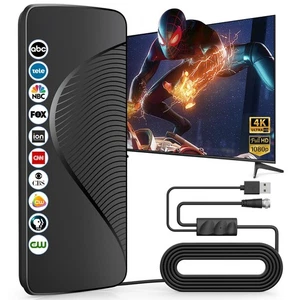 Antena de TV mejorada 2025 para Smart TV, 1600+ millas de alcance, digital interior/exterior... - Imagen 1 de 7