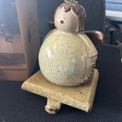 Kirklands Potters Garden Angel Christmas Stocking Holder St Nick Holiday Edition - Image 1 of 4