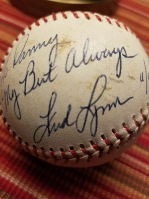 Fred Lynn signed personalized baseball  - Image 1 of 4
