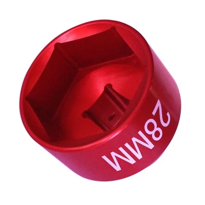 28mm fuel filter Socket Cummins tools 3/8 drive for Dodge Ram 6. 7L 28mm, Red - Image 1 of 4