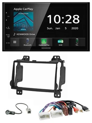 Kenwood Bluetooth MP3 DAB USB 2DIN Autoradio für Hyundai H1 08-15 Aux-Eing. USB - Bild 1 von 4