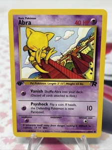 Abra Team Rocket 1a Edizione 49/82 Pokemon LP - Foto 1 di 6