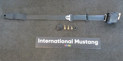 1990-1991 Ford Mustang Coupe/Hatchback Front Drivers Side Seat Belt OEM Black - Изображение 1 из 4