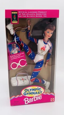 VINTAGE BARBIE OLYMPIC GYMNAST DOLL ATLANTA REDHEAD 1995 NRFB - Image 1 of 4