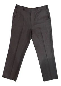 Towncraft Men’s Dress Pants 34x30 Gray USA Made Classic Fit Wool Blend 65/35 - Picture 1 of 4