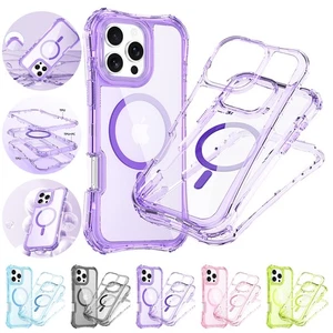 Funda híbrida de goma a prueba de golpes + cordón para iPhone 17 16 Pro Max 15 14 13 12 11 - Imagen 1 de 51