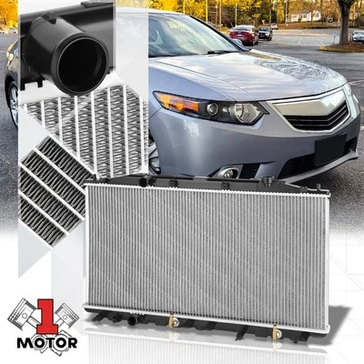 Оригинальный стиль 1 ряд алюминиевый сердечник радиатор охлаждения замена для 09-14 Acura TSX - Изображение 1 из 4
