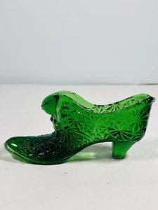 ZAPATO ZAPATILLA CABEZA GATO CRISTAL De Colección Diseño Margarita y Botón Bosque Verde Sin Marca - Imagen 1 de 10
