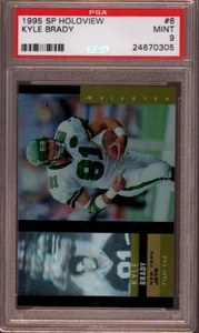 1995 SP HOLOVIEW # 6 KYLE BRADY ☆ROOKIE☆ NEW YORK JETS ☆RARE☆ PSA 9 MINT - Picture 1 of 1