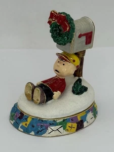 Dept 56 Peanuts Bejeweled Collection Trinket Box Natale Charlie Smalto Marrone - Foto 1 di 14
