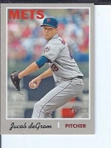 Jacob DeGrom 2019 Topps Heritage Action Image Variation - Picture 1 of 1