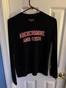 Abercrombie Kids Black & Red Longsleeve Size 13/14 - Picture 1 of 2