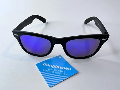 Gafas de sol unisex Foster Grant FGX INT negras cuadradas espejadas 100 % UV SRSFG0824M Foto 1 de 4
