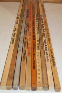 10 Vintage antike alte konische Gehstöcke Gartenstöcke Holz Holz Posten Werbung - Bild 1 von 11