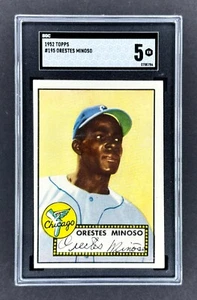 1952 Topps #195 Minnie Minoso RC (White Sox)    SGC 5 EX    ROOKIE!    HOF! - Picture 1 of 2