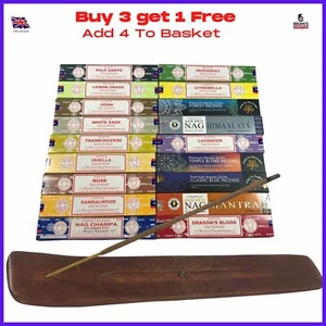 Incense Sticks Nag Champa Genuine Satya Baba Original Scents Joss 15g Burning - Picture 1 of 55