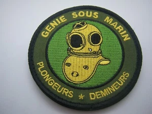 ECUSSON MARINE GENIE SOUS MARIN PLONGEURS DEMINEURS ETAT SUP SCRATCH AU DOS 90MM - Imagen 1 de 1
