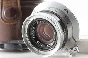 Rare! Black Belt [MINT w/ Case] Nikon W-Nikkor 3.5cm 35mm F/2.5 LTM L39 694 - Picture 1 of 8