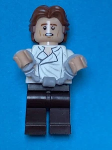 Lego Star Wars Minifigure Han Solo, Wavy Hair from Set 75174 SW0823 - Picture 1 of 6