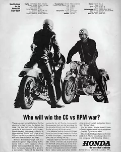 Honda 305 Super Sport Motorrad 1965 Original Printanzeige - Bild 1 von 1