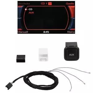 Set AUX IN Kufatec Radio Concert / Symphony Per Audi A4 B8 A5 8T Q5 8R - Picture 1 of 2