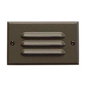 Kichler 12600AZ Step and Hall 120V LED Step Light Horizontal Louver, - Picture 1 of 3