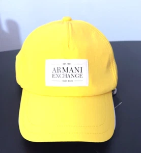 New Armani Exchange AX Mens BOX LOGO SNAPBACK HAT - Picture 1 of 5