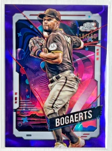 2024 Topps Cosmic Chrome - Xander Bogaerts #115 Purple Nebula Refractor /150 - Picture 1 of 3