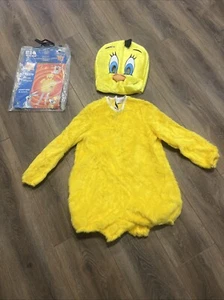 Looney Tunes Tweety Bird Rubie's USA Yellow Costume One Size 2 Piece 1994 VTG - Picture 1 of 6