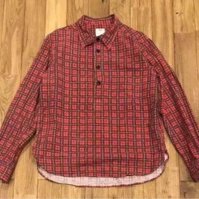 CAMISETA VISVIM 1910 P.O Roja Cuadros Talla 1 Usada De Japón Foto 1 de 3