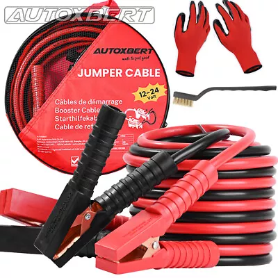 Commercial Grade Jumper Cable HEAVY DUTY Car Battery Booster Kit 4 2 GAUGE 20ft - Image 1 of 4