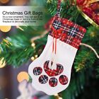 Sacs-cadeaux de Noël pour animaux de compagnie pattes chaussettes suspendues poupée jouet cadeaux NEUF