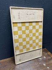 Antique Game Board Checkerboard hand made primitive canada numbured