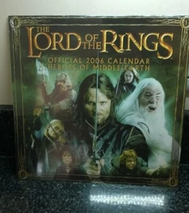 Vintage Lord Of The Rings 2006 Wall Calendar New & Sealed - Imagen 1 de 6