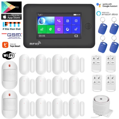 Y49 WiFi IP APP GSM TUYA Wireless Home Security Alarm Burglar System Auto Dialer - Image 1 of 4